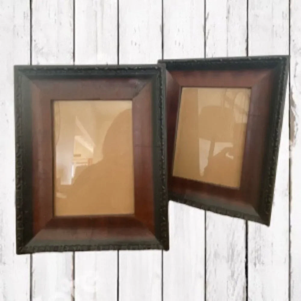 Ornate Picture Frames Traditional Antique Look Brown Black Photo Frame SET OF 2